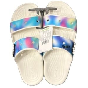 🅽🅴🆆 Classic CROCS Solarized Sandal multicolor unisex 2-strap sandal, men’s 11